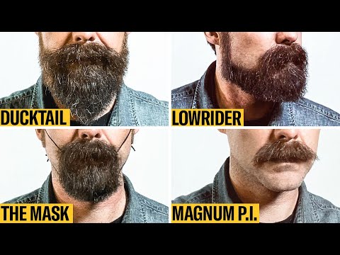 8 Facial Hair Styles on One Face, From Full Beard to...