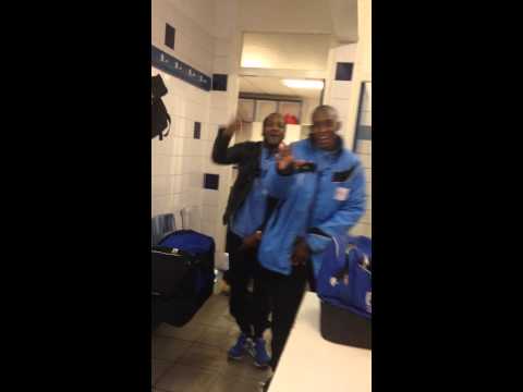 Purmersteijn-spelers Ryan Brown, Aram Bakr en Sergio Keizersweerd