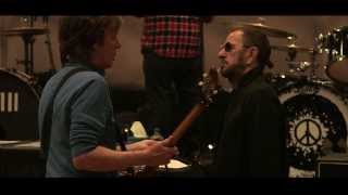 Paul McCartney and Ringo Starr Rehearsing 'Queenie Eye'