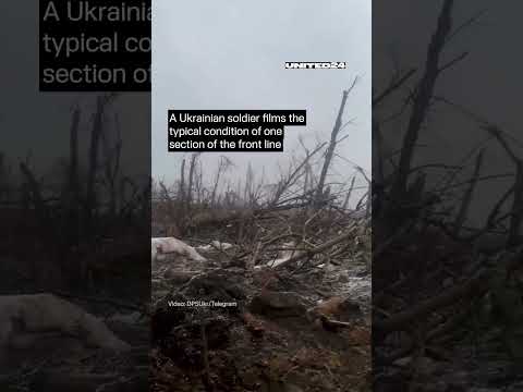 Ukrainian Soldier Shows the Typical Condition of the Frontline #warinukraine