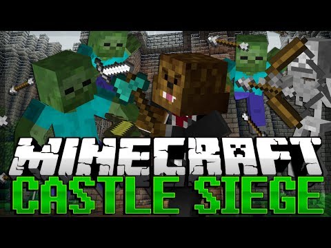 Minecraft: Castle Siege (ZOMBIE APOCALYPSE) | JeromeASF