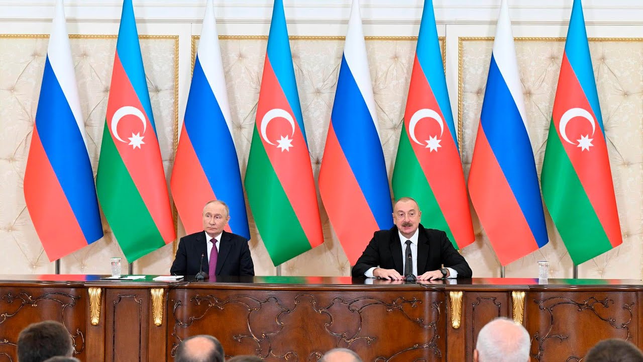 İ.Əliyev və V.Putinin mətbuata birgə bəyanatı VİDEO
