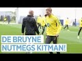 DE BRUYNE NUTMEGS KITMAN! | Man City Training
