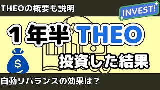 資産運用サービスTHEOで一年半投資をした結果(米国株・日本株)