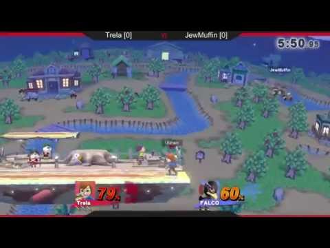 KSL9 | Winner's Bracket Round 3 | Trela (Mii Swordsman) vs JewMuffin (Falco, Fox)
