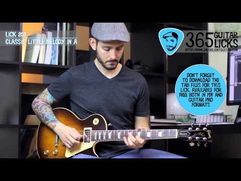 Lick 207/365 - Classic Little Melody in A | 365 Guitar Licks Project