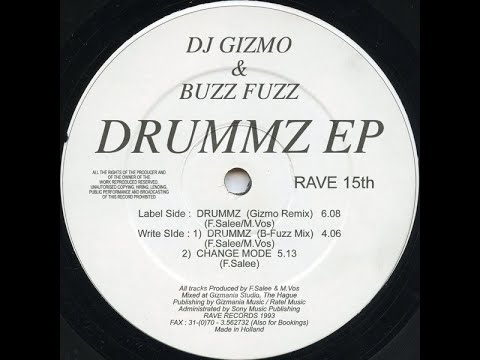 DJ Gizmo & Buzz Fuzz – Drummz (Gizmo Remix 1993)