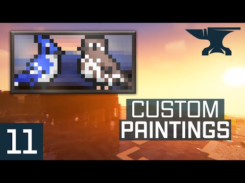 Insane Minecraft Modding - Custom Artwork! #11