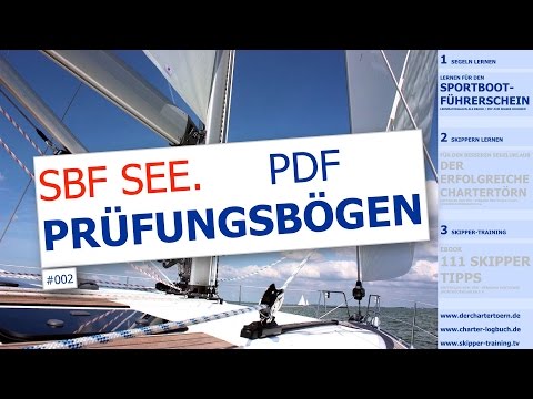 PDF-Prüfungsbögen Sportbootführerschein See. Prüfungsfragen SBF-See | www.charter-logbuch.de