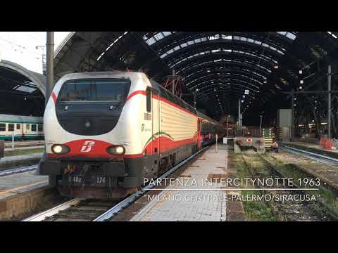 Partenza ICN 755 e 1963 dalla stazione di Milano Centrale e rientro Frecciabianca in deposito