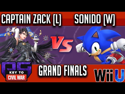 PG Key to Civil War GRAND FINALS - Captain Zack [L] (Bayonetta) vs Sonido [W] (Sonic)