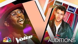 Devan Blake Jones Shows His Range on H.E.R.&#39;s &quot;Hard Place&quot; - The Voice Blind Auditions 2021