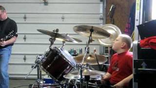 drummer 9 years old Austin looks that kill motley crue