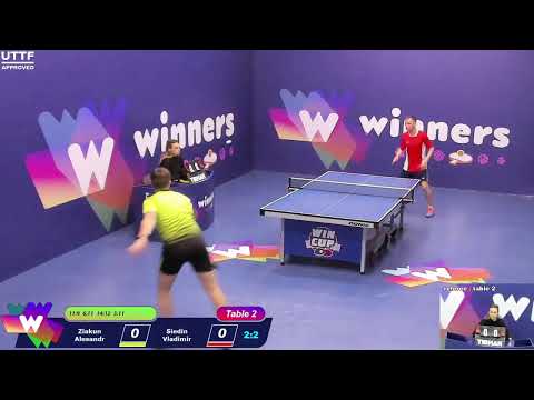 WINners CUP table 2  08.02  Ziakun Alesandr - Siedin Vladimir  22:30