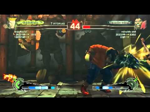 (Balrog) reinaldo sk8 vs (Guile) AnjoRaziel- SSF4AE