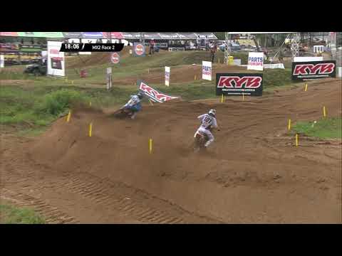 Renaux passes Guadagnini pt.2 | MX2 Race 2 | MXGP of Latvia 2021