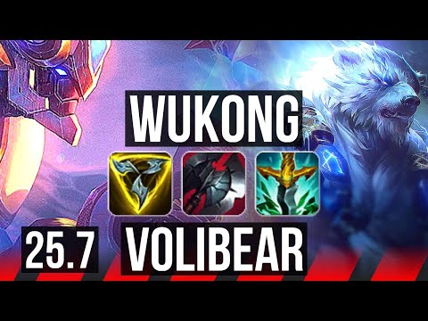 WUKONG vs VOLIBEAR (TOP) | KR Master | 25.7