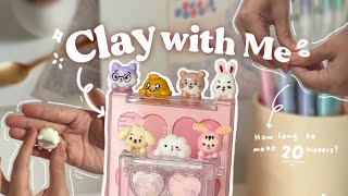 Challenging myself to make as many clay hippers as possible in 3 hours!💖🙌🏻