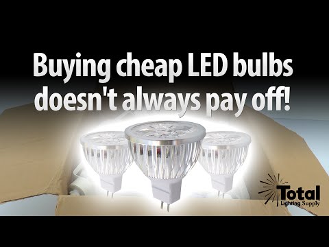 Buying cheap LED bulbs doesn't always pay off!