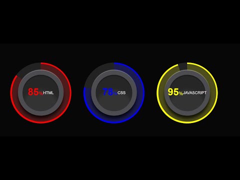 Animated Circular Progress Bar Using Html Css And Javascript Full Tutorial