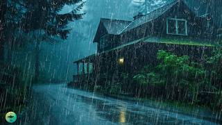 CHUVA FORTE na Floresta Piorêsca para Dormir - ASMR Barulho de Chuva e Trovão à noite