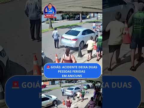 🚨 GOIÁS: ACIDENTE DEIXA DUAS PESSOAS FERIDAS EM ANICUNS