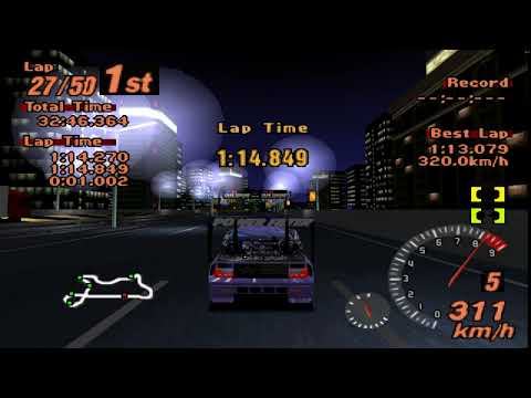 Gran Turismo 2 (PS1) Duckstation - 60 fps - Walkthrough - Part 41 - S.S. Route 5 All Night Endurance