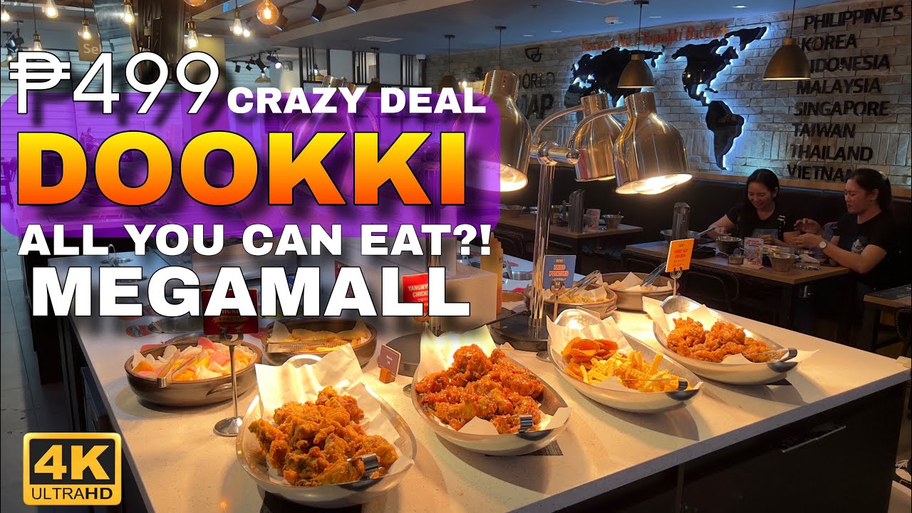 ALL-YOU-CAN-EAT Buffet for ₱499?! DOOKKI at SM Megamall CRAZY deal!😱🔥 🇵🇭 |