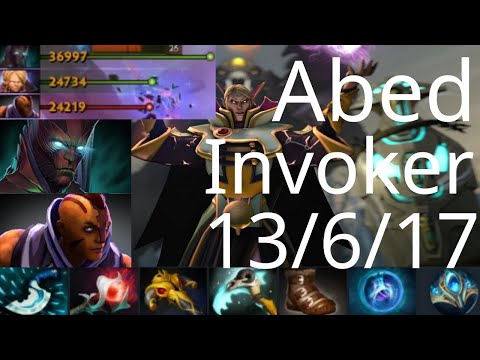 Abed Invoker vs Puck, Anti-Mage, Vengeful Spirit - Earthshaker good! - dota2