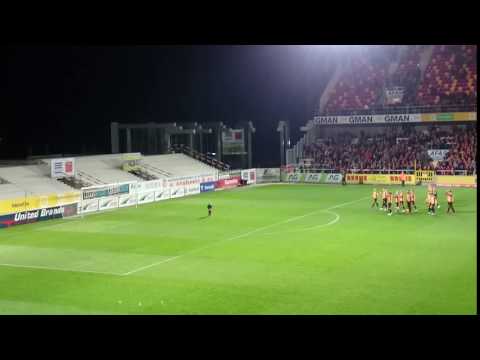 Zoontje van Verdier scoort, fans KV Mechelen gaan uit dak