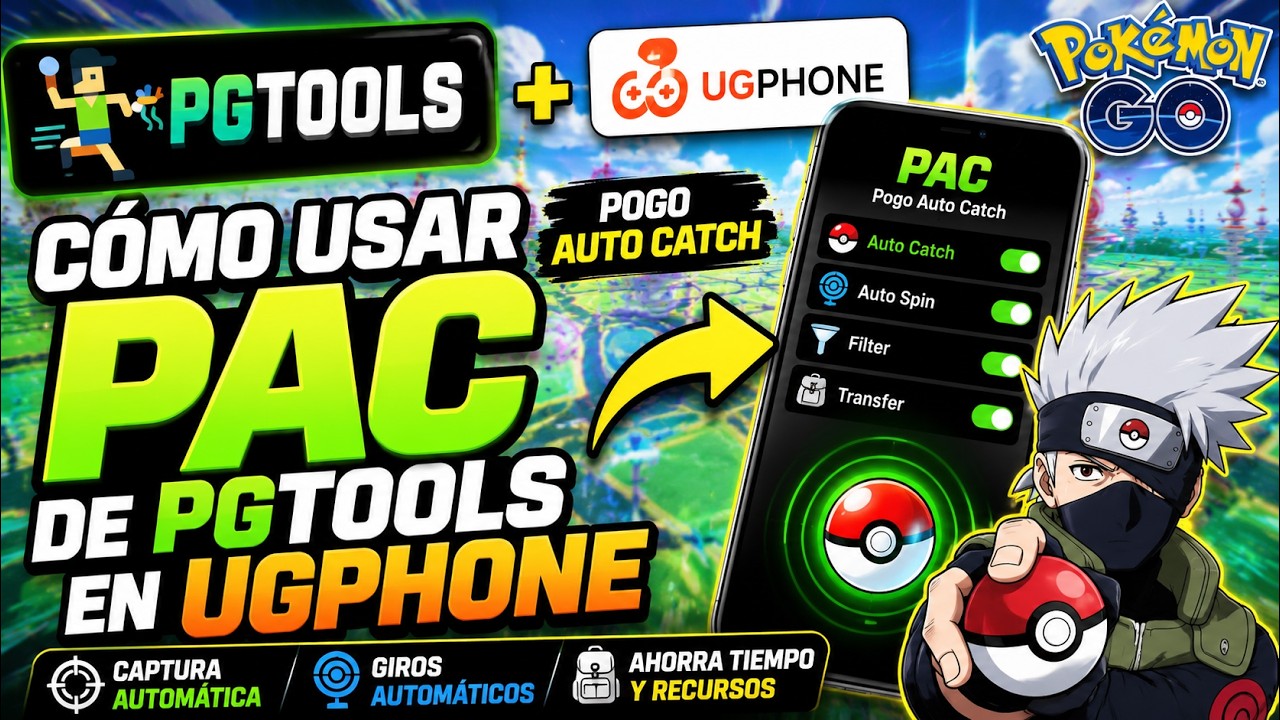 🔥Cómo usar PAC de PGTools en UGPhone IOS, ANDROID, PC | Pokémon GO