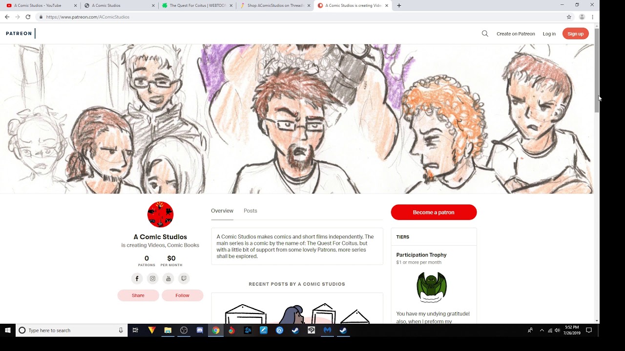 A Comic Studios BIG NEWS! CHANNEL UPDATE!