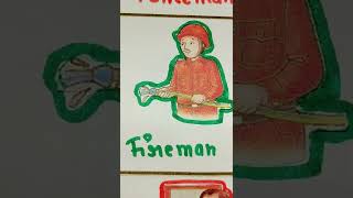 Community Helpers | A4 sheet work | beautiful art on A4 sheet