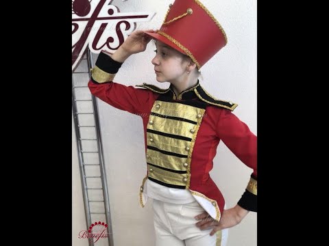Ballet costume Hussar Soldier Prince Fight Nutcracker P 0296 - video 2