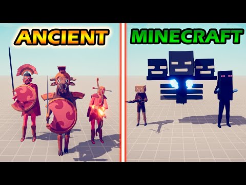 MINECRAFT TEAM vs NEW ANCIENT TEAM - Totally Accurate Battle Simulator | TABS