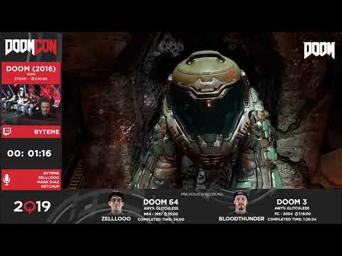 Doom (2016) Speedrun by ByteMe - Quakecon 2019