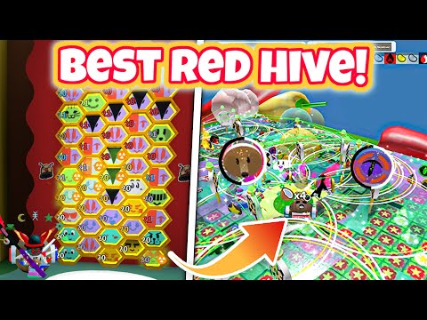 I Made The *BEST* Endgame Red Hive in Bee Swarm Simulator!