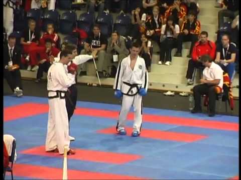 ITF European Tae Kwon-Do Championships 2007 Poprad -80kg Dimitri Hodussow V Patrick Crevercoeur