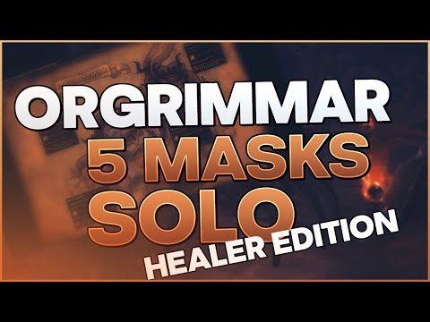 5 MASK SOLO HEALER Horrific Vision FULL CLEAR Guide for Orgrimmar with Odd Crystals Spawns!