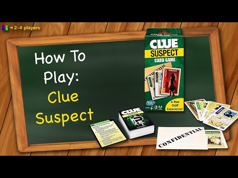 How to play Clue Suspect Card Game