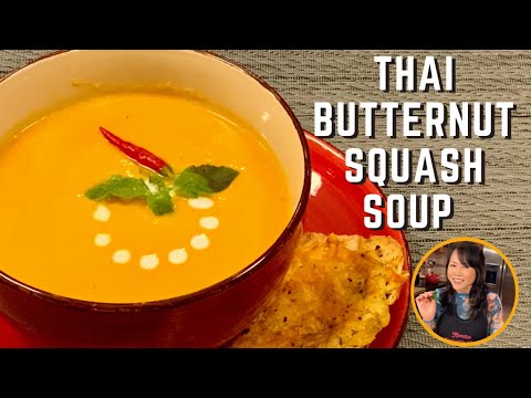 Thai Butternut Squash Soup - Vegan