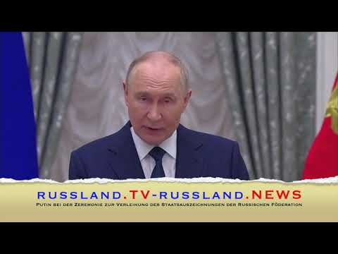 Putin bei der Zeremonie zur Verleihung der Staatsauszeichnungen der Russischen Föderation