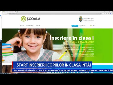 Start înscrierii copiilor în clasa întâi