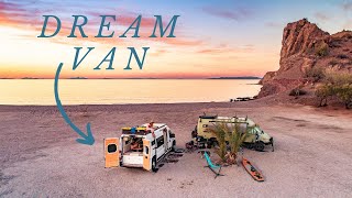 One Year DIY Cargo Van Into Van Life Cozy Home with No Experience: Full Build and Reveal
