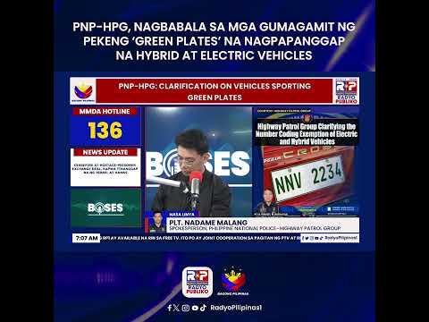 PNP-HPG, nagbabala sa mga gumagamit ng pekeng green plates