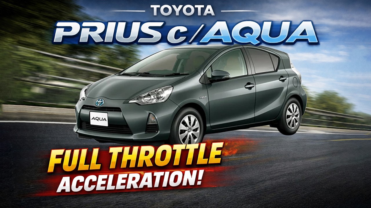 Toyota Prius c / Aqua Full Throttle Acceleration | 0–180 km/h
