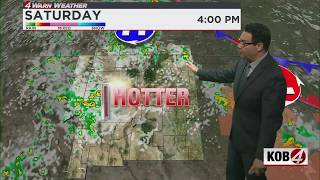New Mexico faces scattered thunderstorms and record heat this weekend