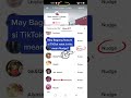 What is nudge means at tiktok ?
