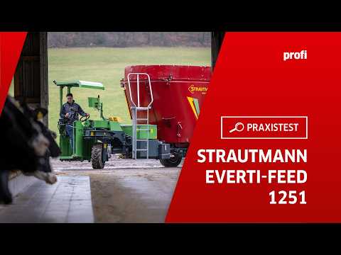 Elektrischer Futtermischwagen Strautmann eVerti-Feed 1251 | profi #Fahrbericht