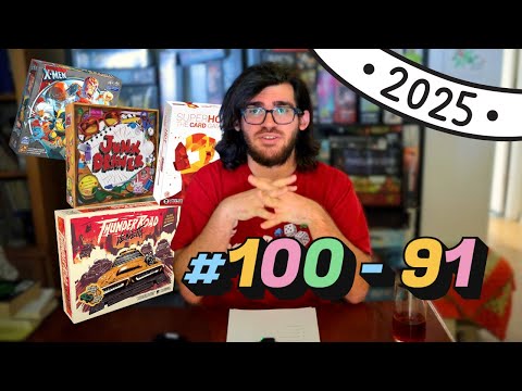 My Top 100 Board Games (2025) — Episode 1 (100–91)